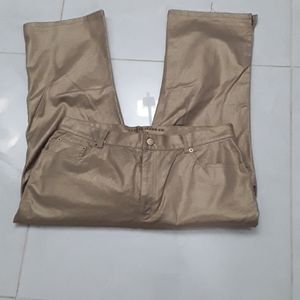 Ralph Lauren metallic gold capris